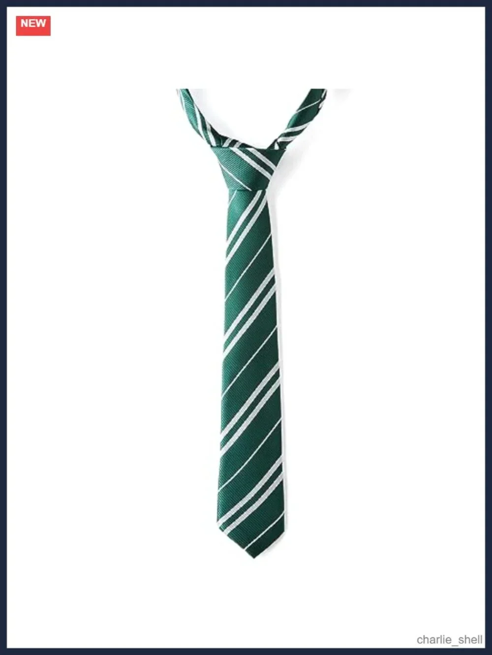 Striped Silk Polyester Necktie & Glasses Costume Accessory Set Wizard Cosplay